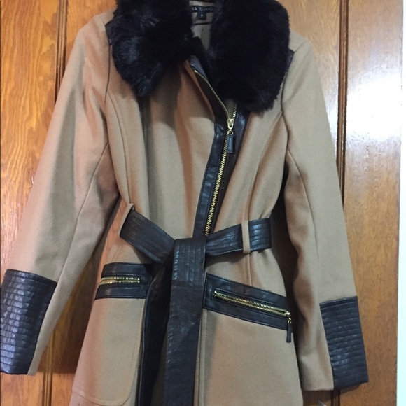 Via Spiga Faux Leather Faux Fur  size 8 or Medium - Picture 2 of 3